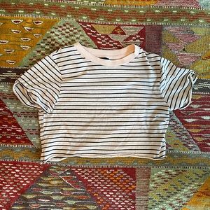 Forever21 Striped Crop Top